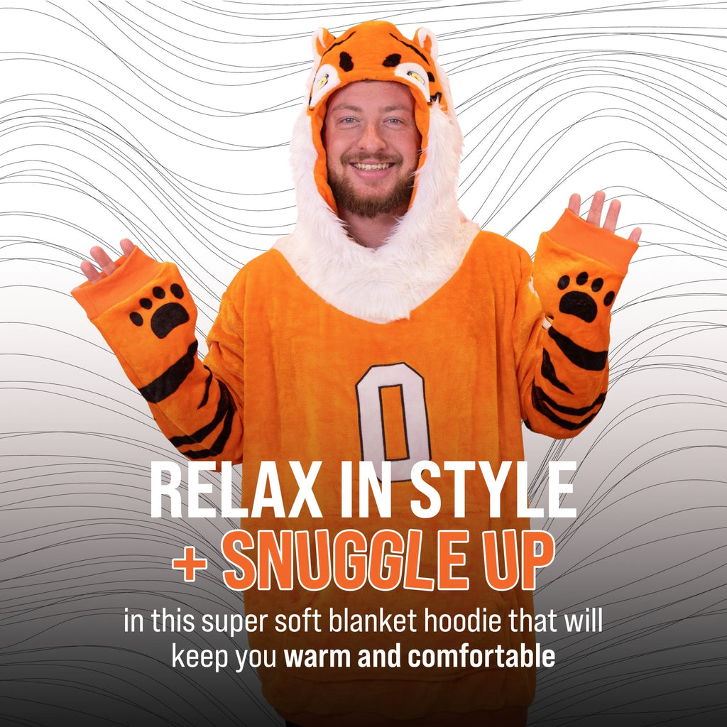 Plushible.comSnugiblesClemson University Tiger Snugible | Blanket Hoodie & Pillow