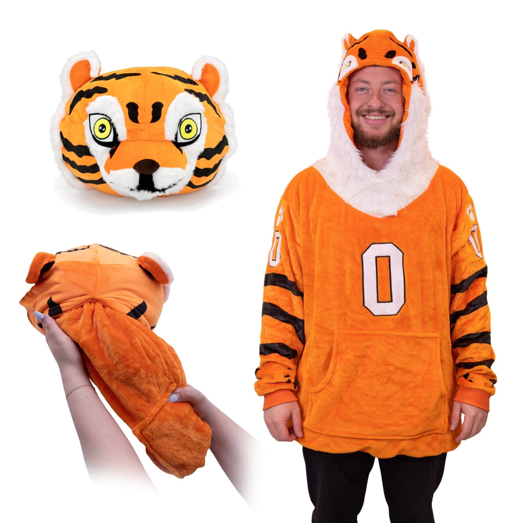 Plushible.comSnugiblesClemson University Tiger Snugible | Blanket Hoodie & Pillow