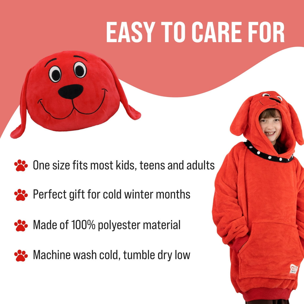 Plushible.comSnugiblesClifford the Big Red Dog Snugible | Blanket Hoodie & Pillow