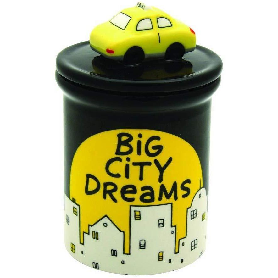 Enesco Kitchen Our Name Is Mud by Lorrie Veasey Big City Dreams Jar, 6-Inch
