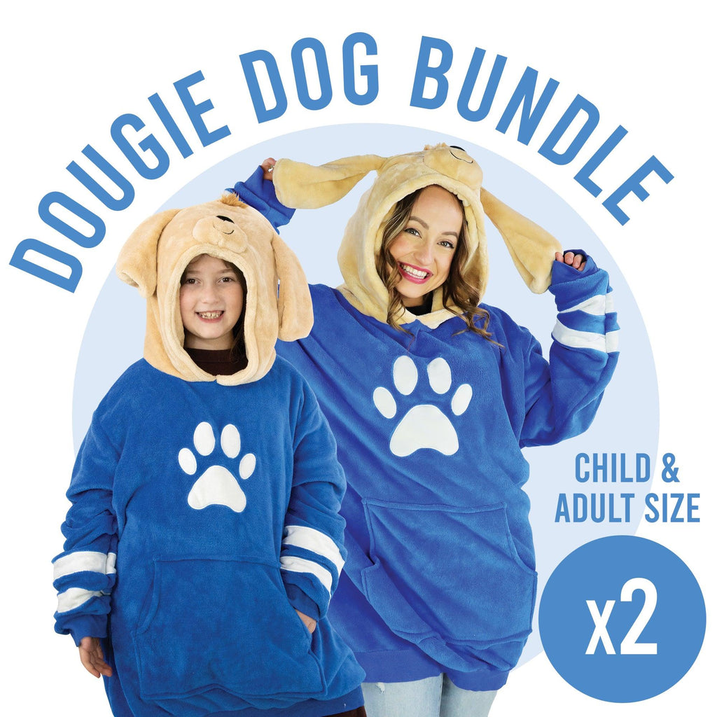 Plushible.comSnugiblesDougie Dog Snugible Bundle | Blanket Hoodie & Pillow