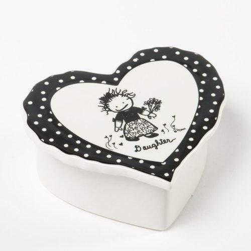 heart shaped daughter keepsake box