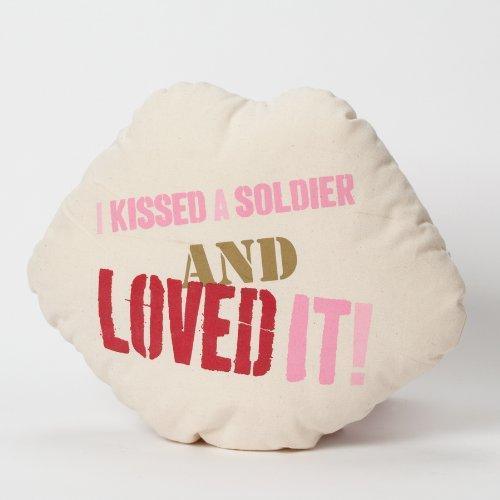Enesco Home Enesco Homefront Girl I Kissed a Soldier and I Loved it Pillow