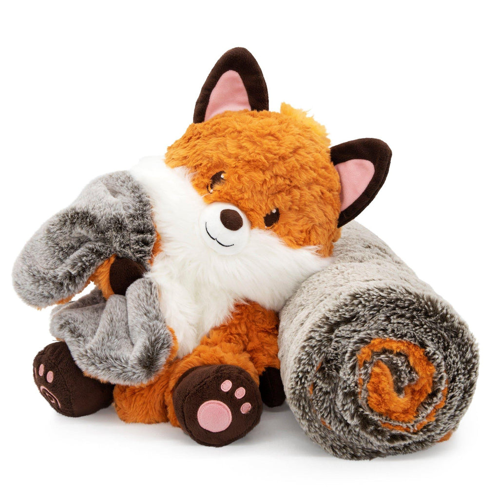 Plushible.com Blanket Bestie Farley 2-n-1 Stuffed Animal and Blanket Set