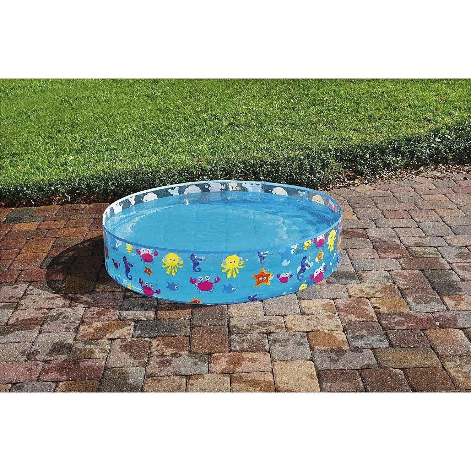 Fill-N-Fun Paddling Pool - 48 x 10 Inches, Blue