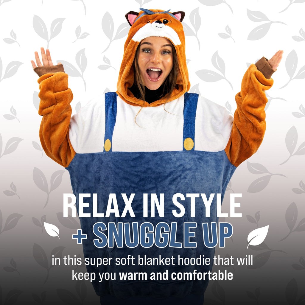 Plushible.comBundleFiona Fox Adult Snugible | Blanket Hoodie & Pillow