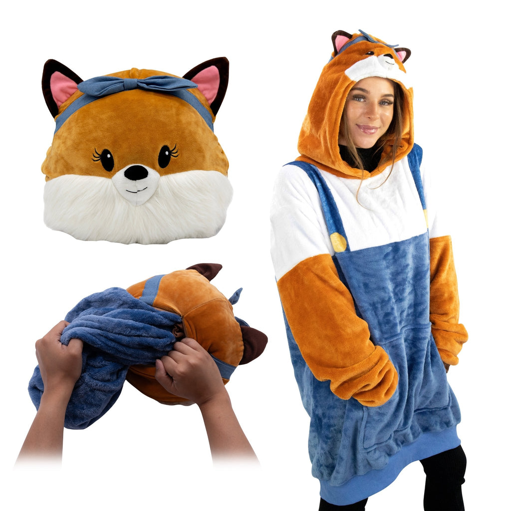 Plushible.comBundleFiona Fox Adult Snugible | Blanket Hoodie & Pillow