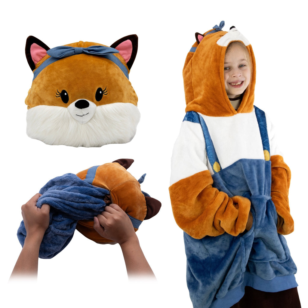 Plushible.comSnugiblesFiona Fox Kids Snugible | Blanket Hoodie & Pillow