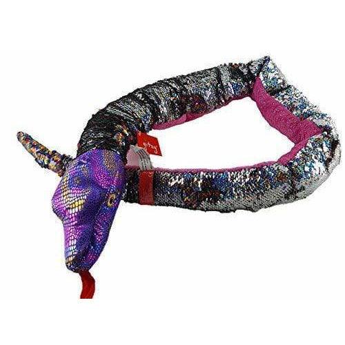 Plushible.com Giant 54" Flip Sequins Snake by Gitzy