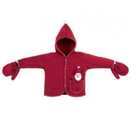 North American Bear BABY_COSTUME Fuzzy Wear Santa Suit Jacket Red, 12 -18 months
