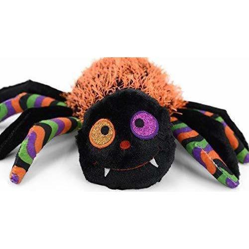 Purple Gitzy 7" Plush Halloween Stuffed Animal Spider