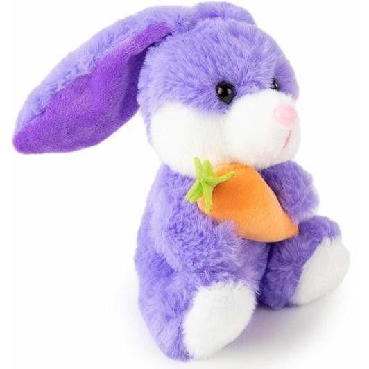 tiny plush easter stuffed animal holding carrot