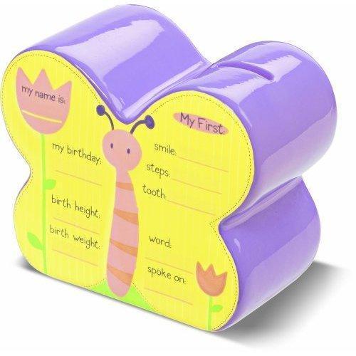 Plushible.comPiggy Banks & Money JarsGUND Happy Moments Ceramic Baby Butterfly Bank