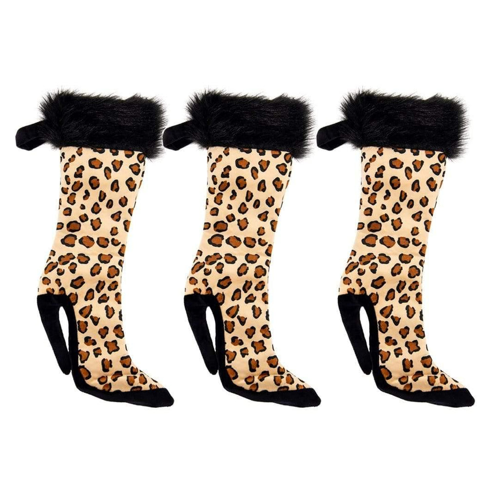 Taylor Toy Christmas 3 Pack - Leopard High Heeled Christmas Stockings