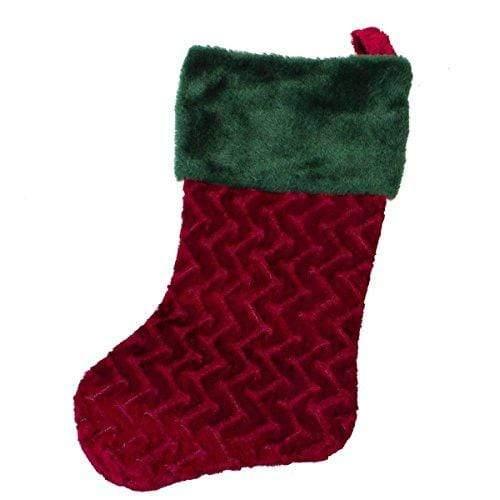 Plushible.comHome for the Holidays Plush Red Stocking with Green Top