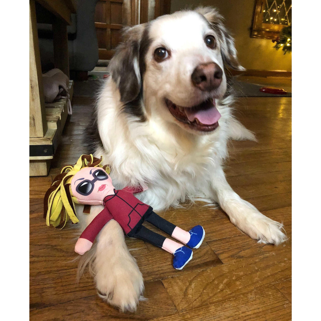 Taylor Toy TOYS_AND_GAMES Taylor Toy Karen Dolls - Karen Dog Chew Toy - Funny Pet Toys - Durable, Stuffed Dog Toy for Small, Medium & Large Dogs with Squeaker