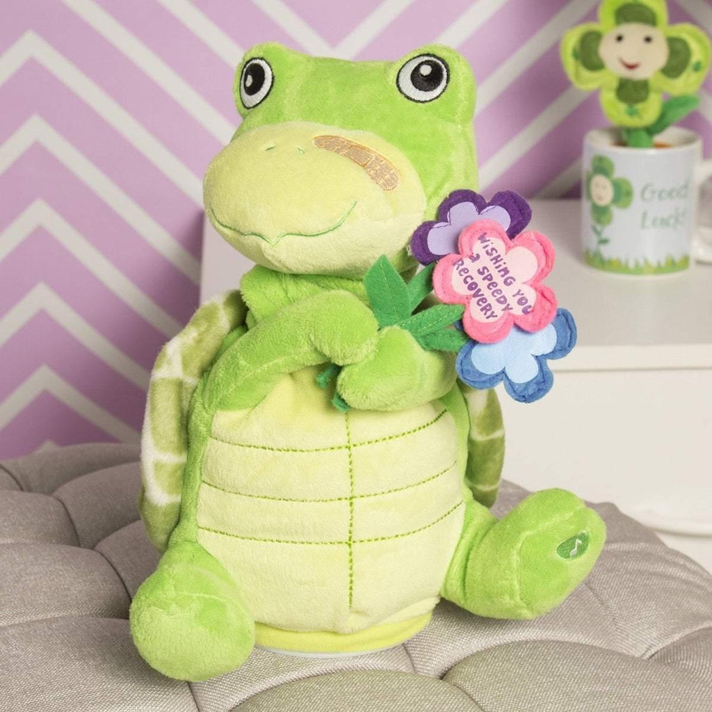 Plushible.comStuffed Animals"Mercy" the 11in "Wishing You a Speedy Recovery" Animated Stuffed Turtle