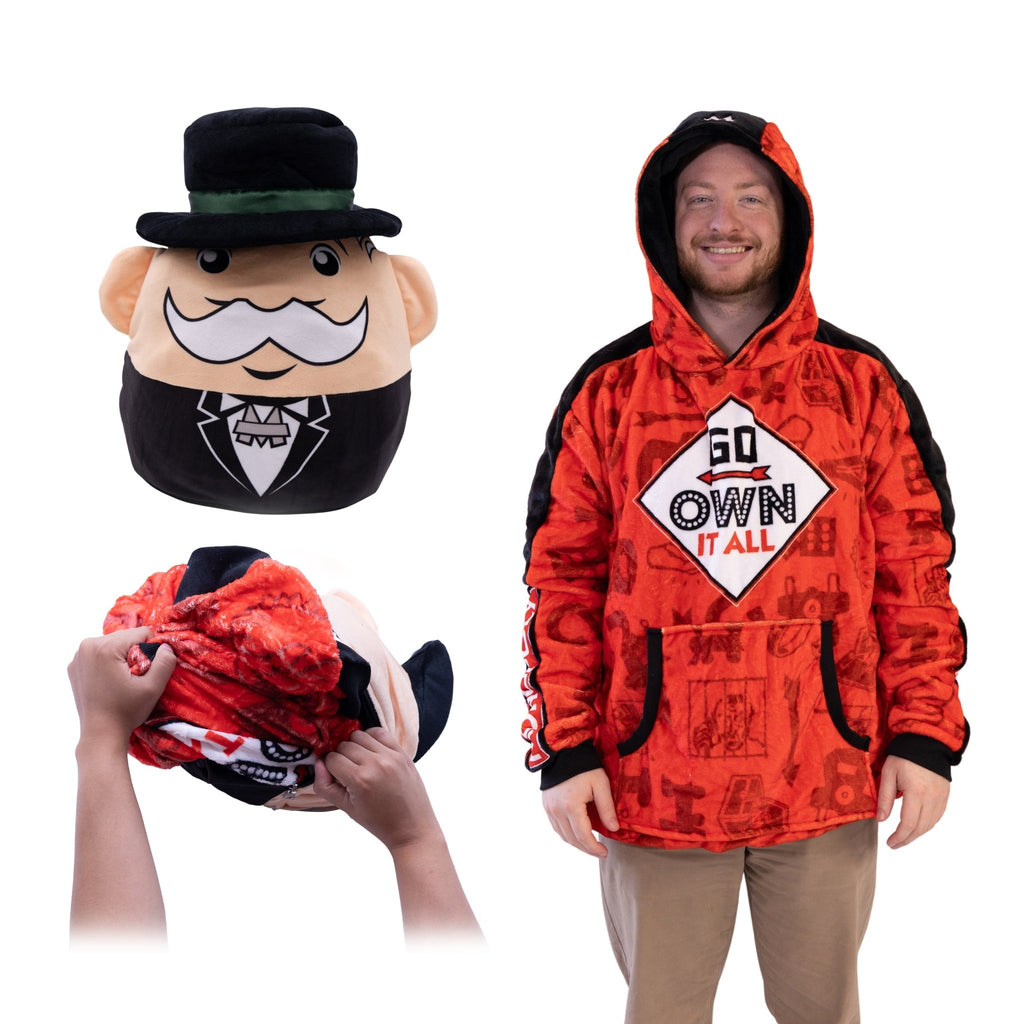 Plushible.comSnugiblesMonopoly Go Own It All Snugible | Blanket Hoodie & Pillow