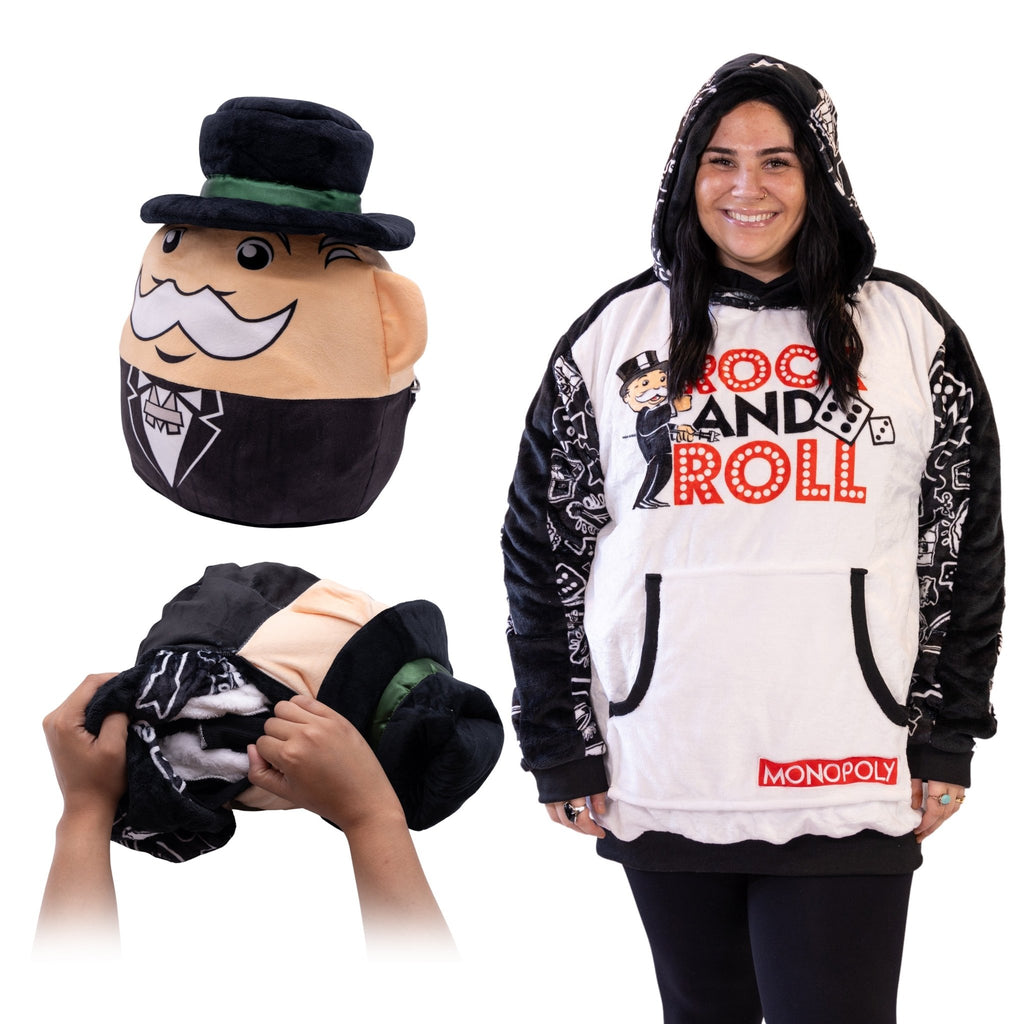 Plushible.comSnugiblesMonopoly Rock & Roll Snugible | Blanket Hoodie & Pillow