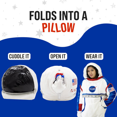 Plushible.comSnugiblesNASA Astronaut Snugible | Blanket Hoodie & Pillow