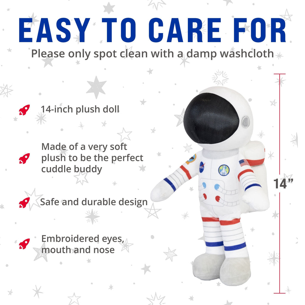 Plushible.com14 Inch Rag DollsNASA | Astronaut Spacesuit 14 Inch Plush Figure