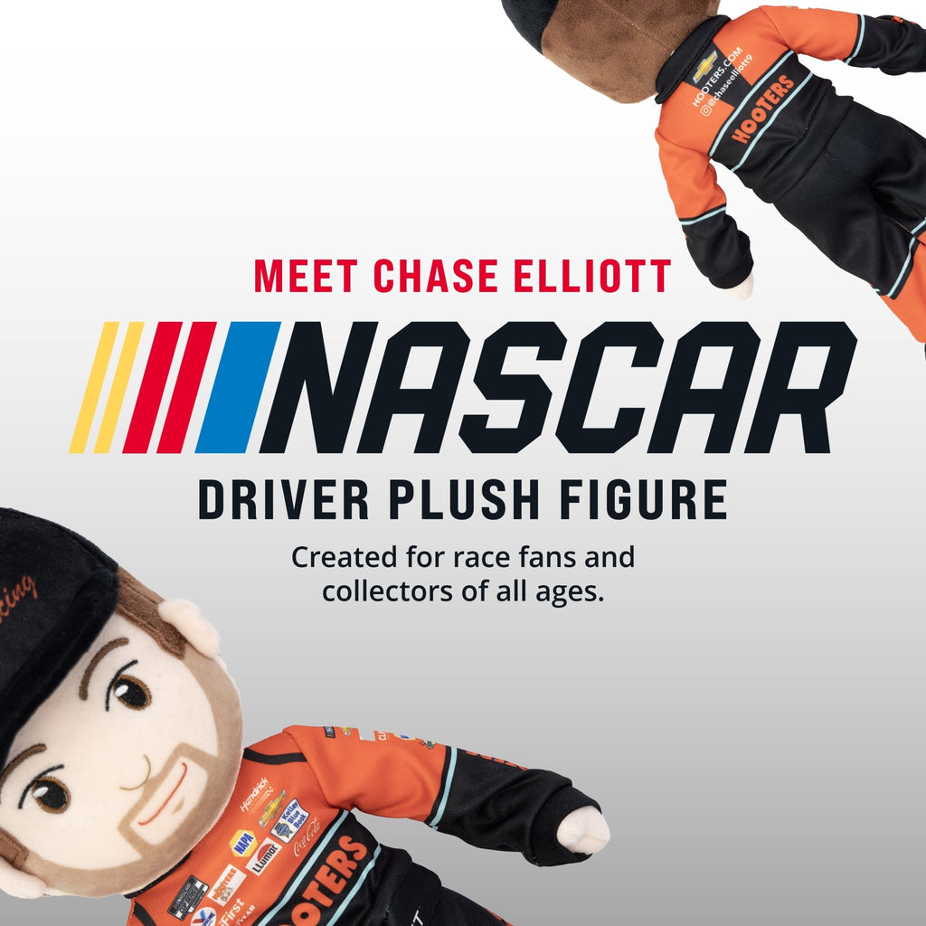 Plushible.com14 Inch Rag DollsNASCAR | Hendrick Motorsports Chase Elliott Hooters Plush Figure