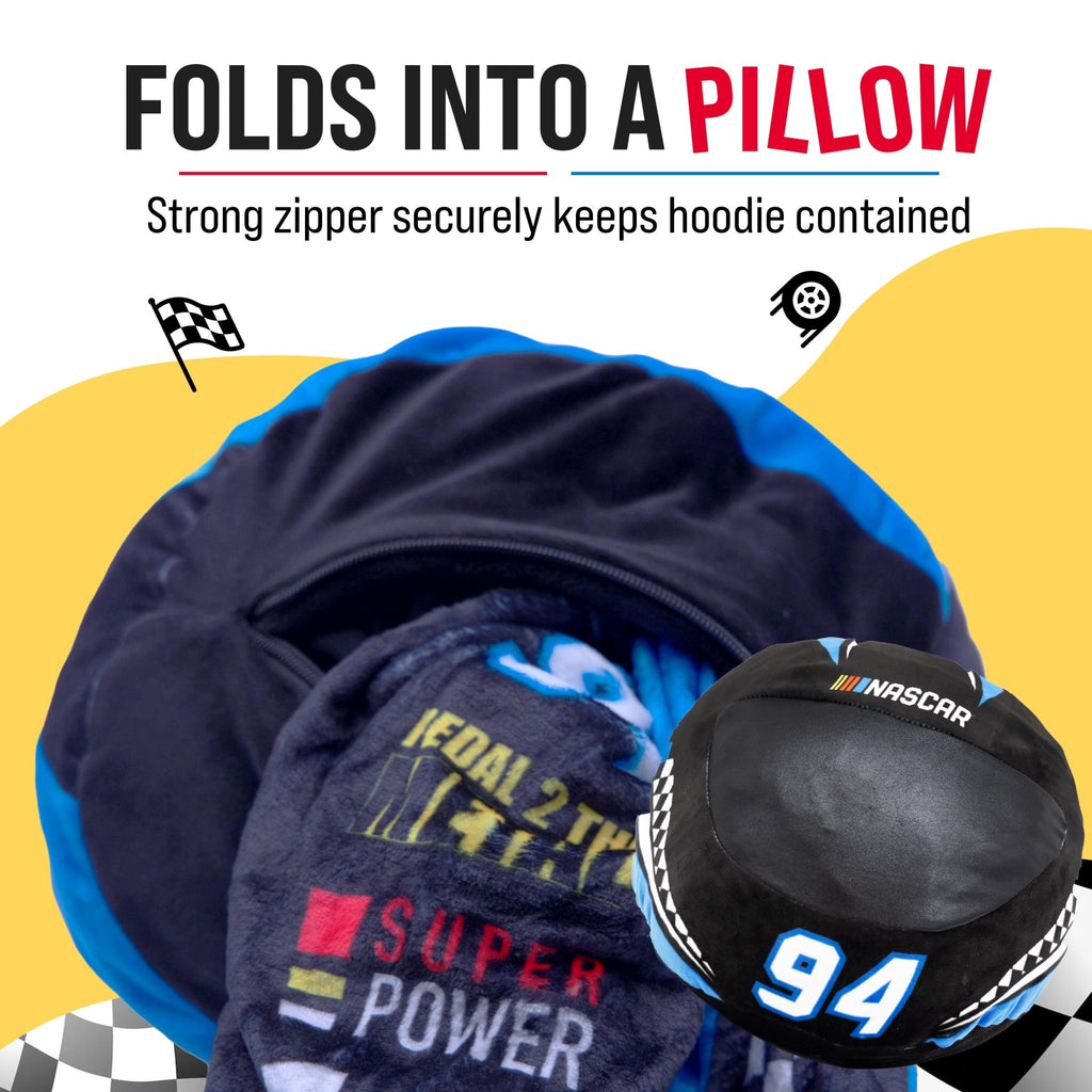 Plushible.comSnugiblesNASCAR Racing Suit Snugible (Black) | Blanket Hoodie & Pillow