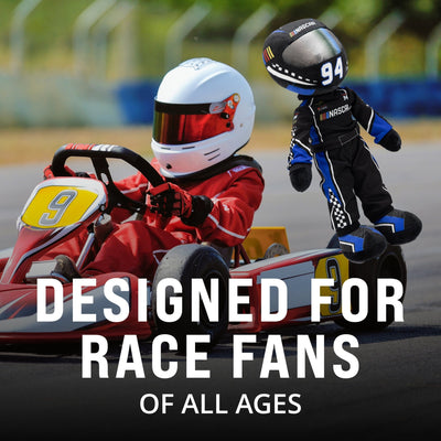 Plushible.com14 Inch Rag DollsNASCAR | Scotty Speedster Racecar Driver Plush Figure