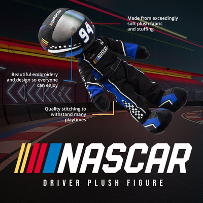 Plushible.com14 Inch Rag DollsNASCAR | Scotty Speedster Racecar Driver Plush Figure