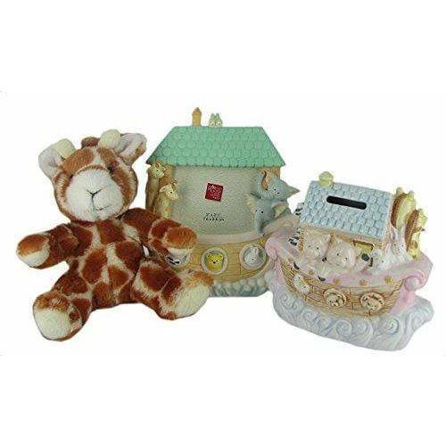 Plushible.comHomeNoahs Ark Gift Set w/ Giraffe Plush, Frame & Bank by Russ Berrie