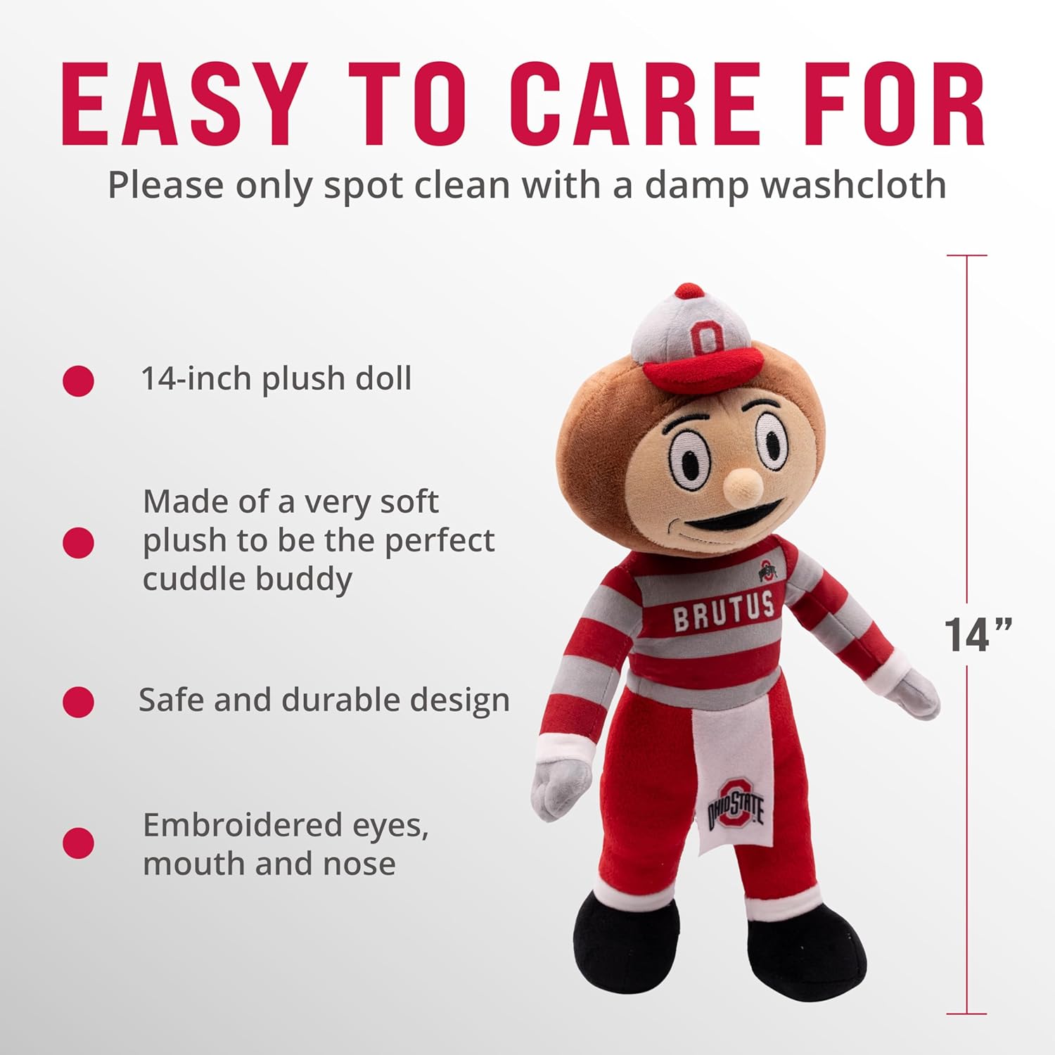 Ohio State Brutus 14 Inch Plush Figure