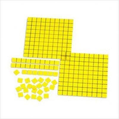 Learning Resources TOYS_AND_GAMES OVERHEAD BASE TEN YELLOW 52-PK