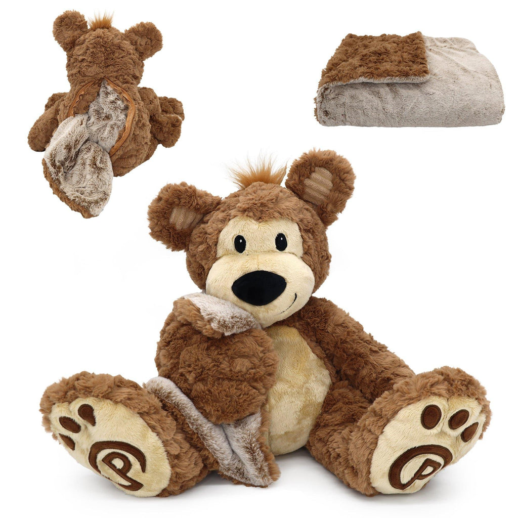 Plushible.comStuffed AnimalsPawley Bear Blankie Bestie