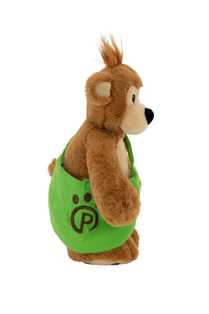 Plushible.comPlush FigurePawley the Teddy Bear | 14" Stuffed Animal with Matching Bags