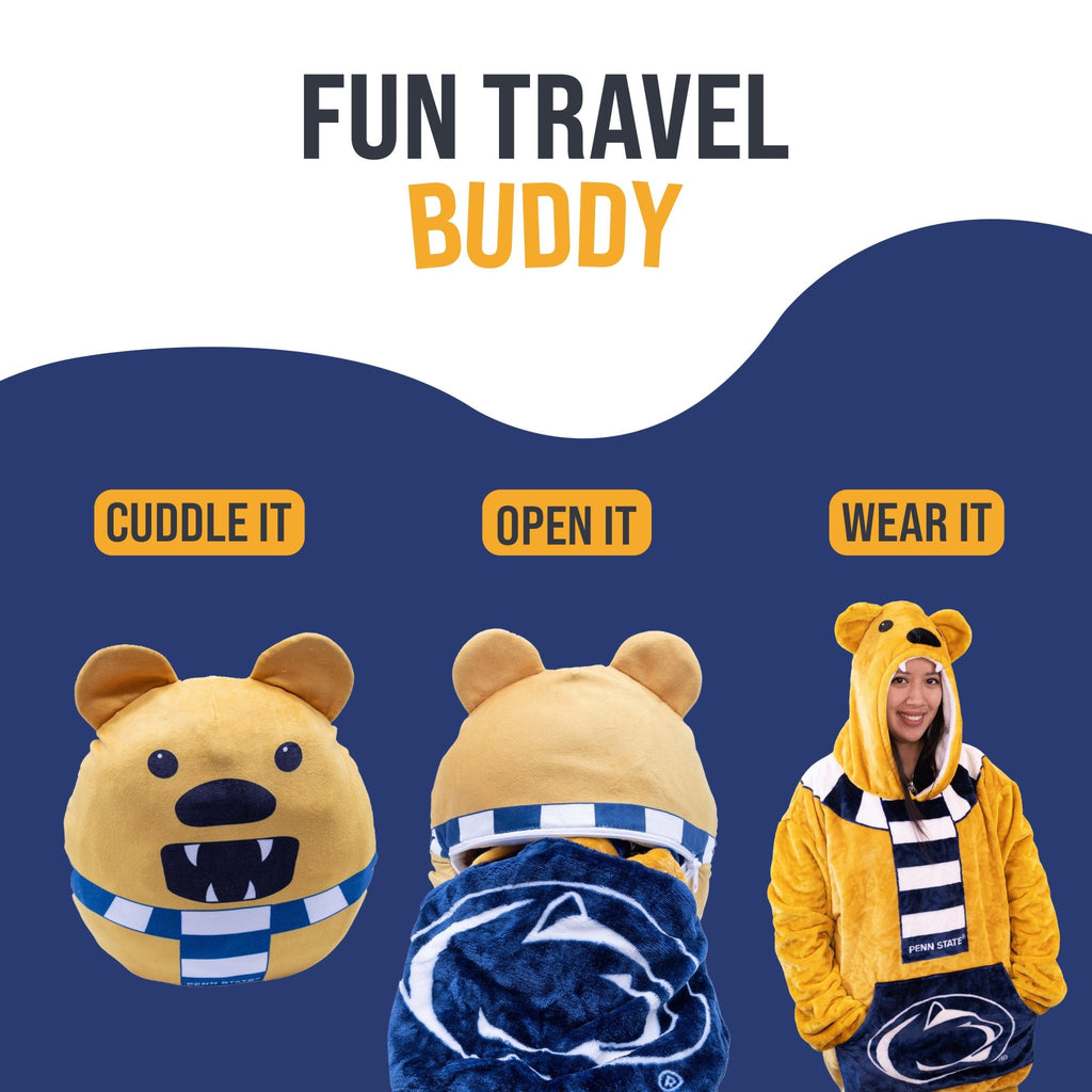 Plushible.comSnugiblesPenn State Nittany Lion Adult Snugible | Blanket Hoodie & Pillow