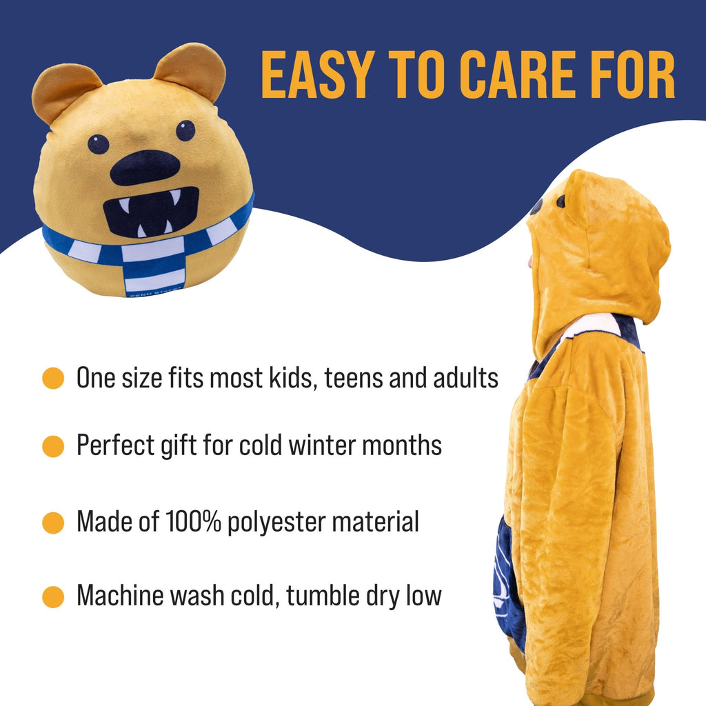 Plushible.comSnugiblesPenn State Nittany Lion Adult Snugible | Blanket Hoodie & Pillow