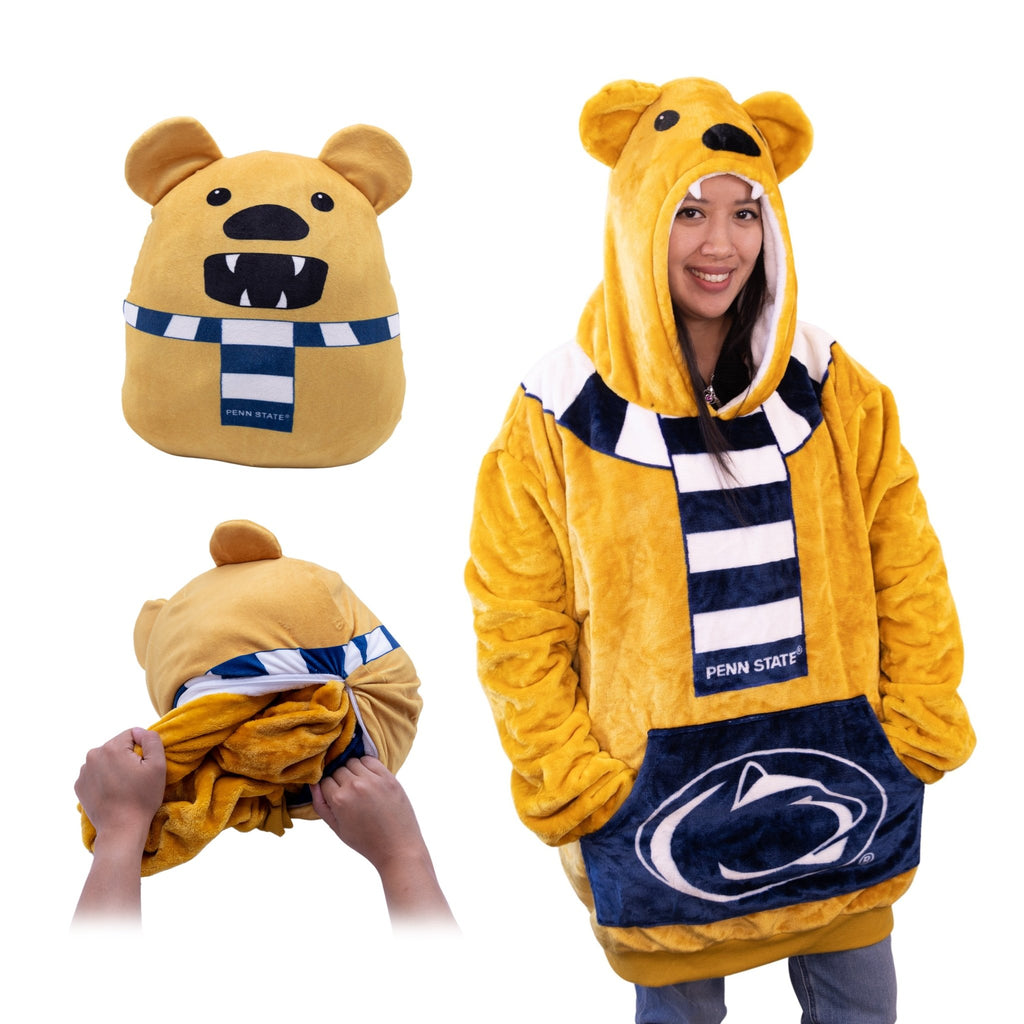 Plushible.comSnugiblesPenn State Nittany Lion Adult Snugible | Blanket Hoodie & Pillow