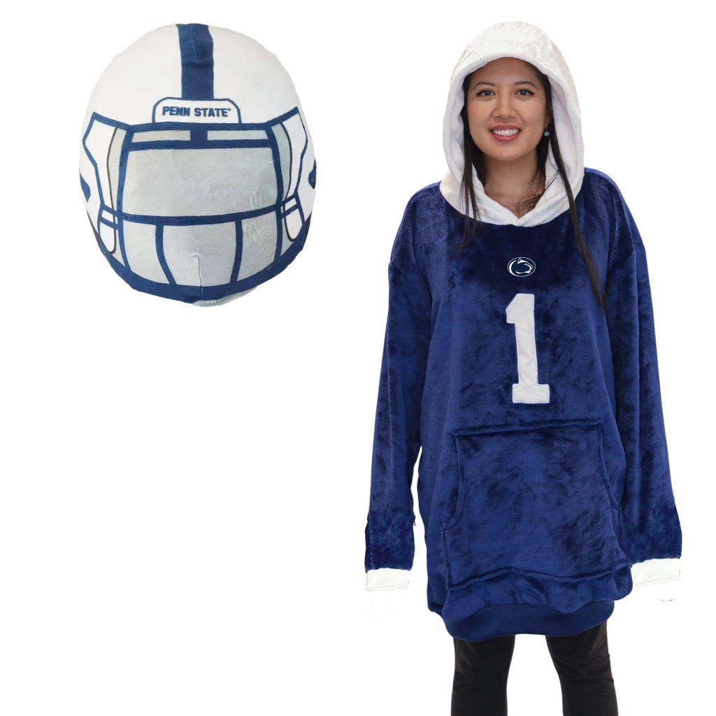 Plushible.comSnugiblesPenn State University Helmet Snugible 2 - in - 1 Blanket Hoodie & Pillow