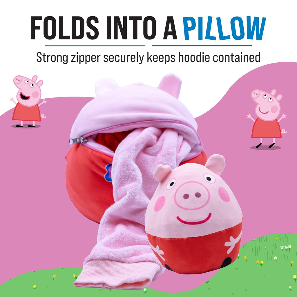 Plushible.comSnugiblesPeppa Pig Adult Snugible | Blanket Hoodie & Pillow