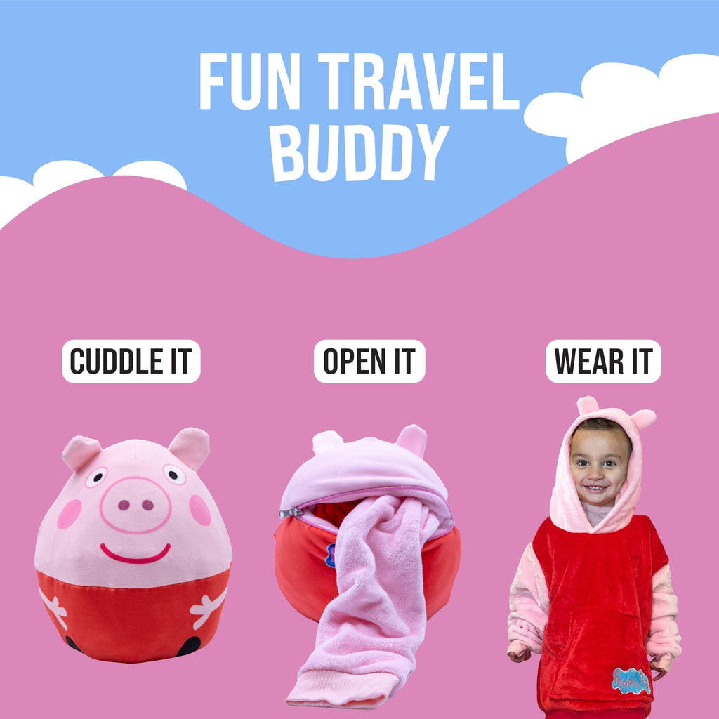 Plushible.comSnugiblesPeppa Pig Child X - Small Snugible | Blanket Hoodie & Pillow