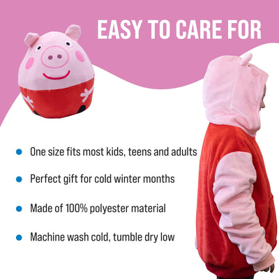 Plushible.comSnugiblesPeppa Pig Child X - Small Snugible | Blanket Hoodie & Pillow
