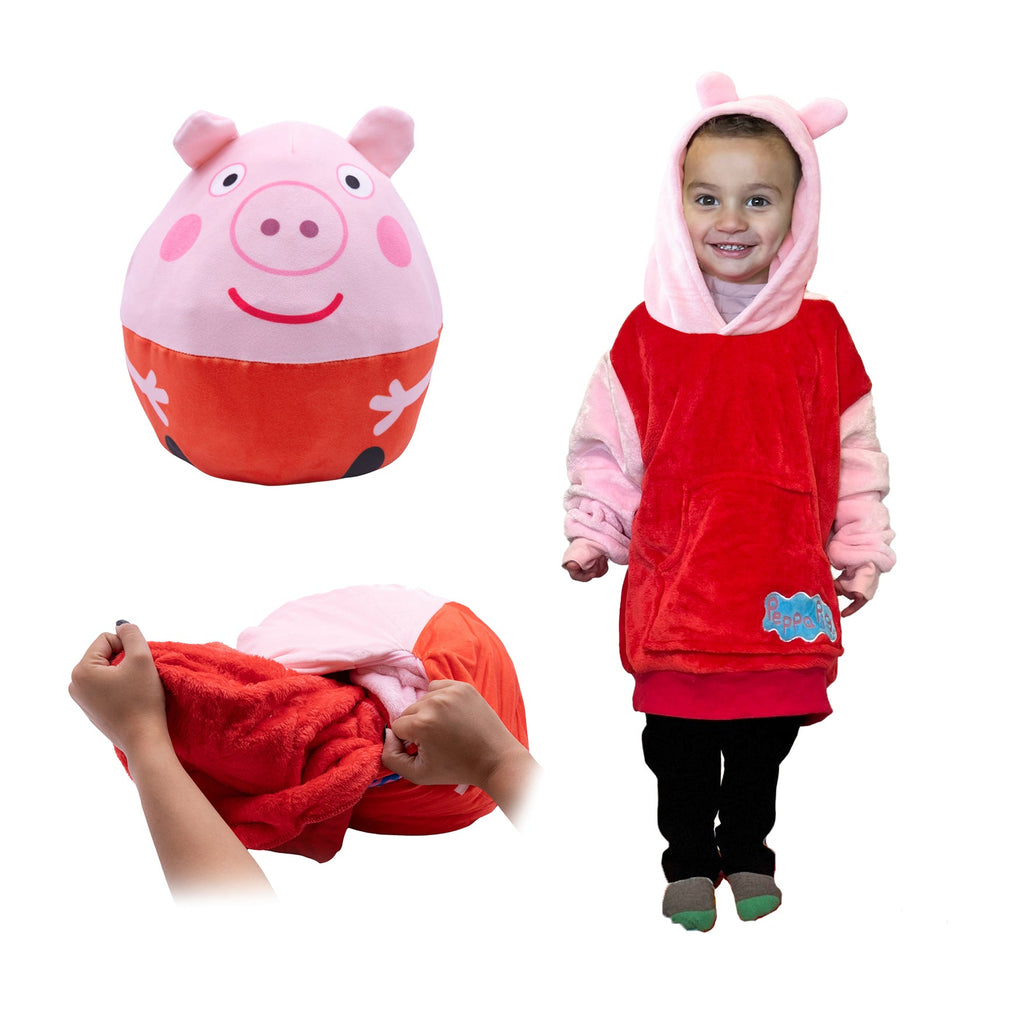 Plushible.comSnugiblesPeppa Pig Child X - Small Snugible | Blanket Hoodie & Pillow