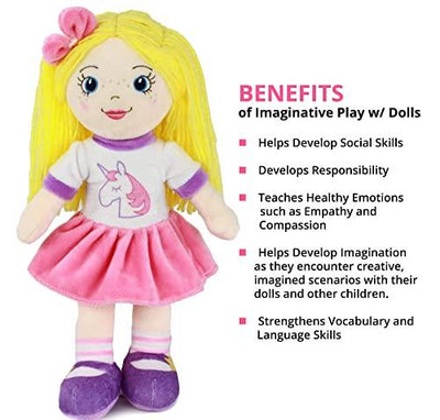Plushible.com14 Inch Rag DollsPlaytime By Eimmie 14 Inch Rag Doll Eimmie