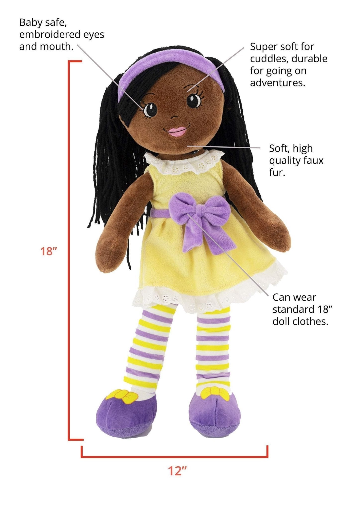 Plushible.com18 Inch Rag DollsPlaytime By Eimmie 18 Inch Rag Doll Kaylie