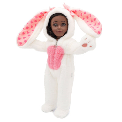 Plushible.comPlaytime by Eimmie Easter Bunny Doll Outfit Comes with Matching Child Bunny Ears