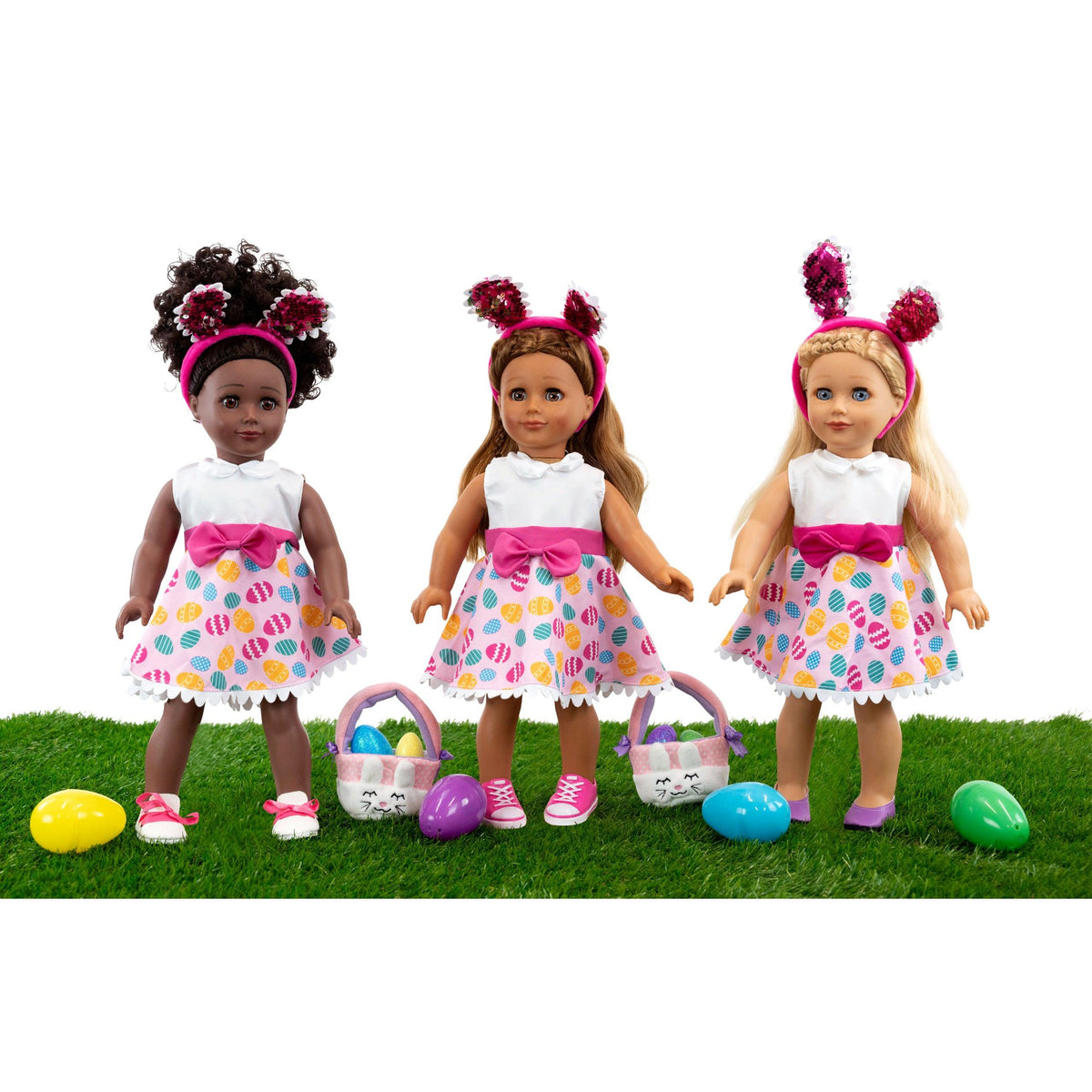 Playtime by Eimmie Playtime Easter Dress Doll Outfit with Matching Chi ...