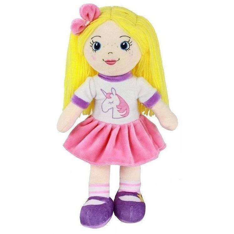 Playtime by Eimmie Dolls, Playsets & Toy Figures Eimmie Playtime by Eimmie Soft Rag Doll for Girls - 14” First Baby Doll for Kids - Plush Baby Toy - Safe for All Ages