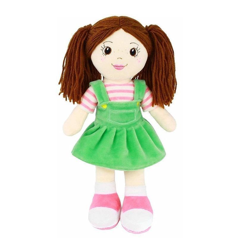 Playtime by Eimmie Dolls, Playsets & Toy Figures Allie Playtime by Eimmie Soft Rag Doll for Girls - 14” First Baby Doll for Kids - Plush Baby Toy - Safe for All Ages