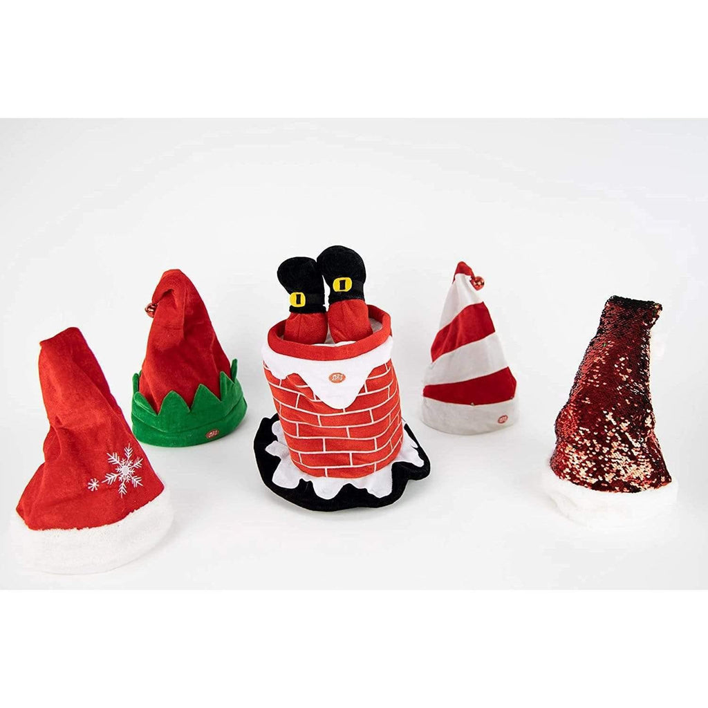 PLUSHIBLE BRIDGING MILES WITH SMILES Christmas Bell Plushible Animated Christmas Hat with Music - 4 Variations