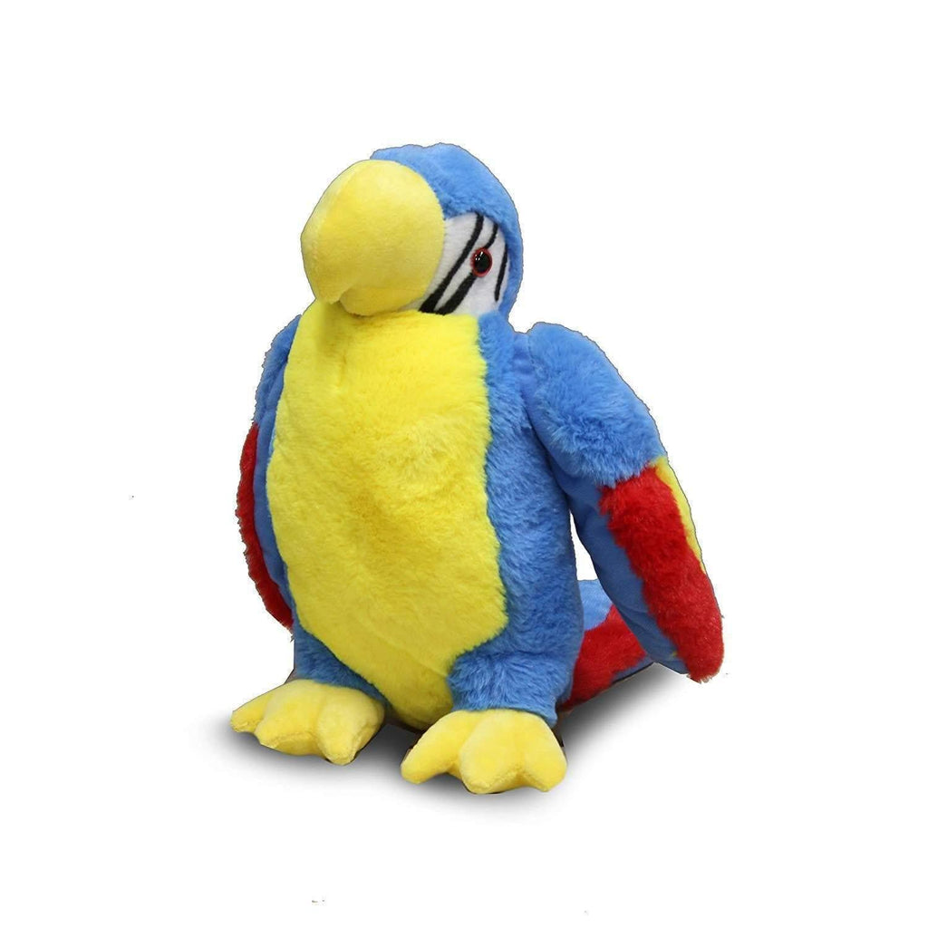 Plushible.comToyPLUSHIBLE BRIDGING MILES WITH SMILES 12" Macaw Parrot Stuffed Toy (Blue)